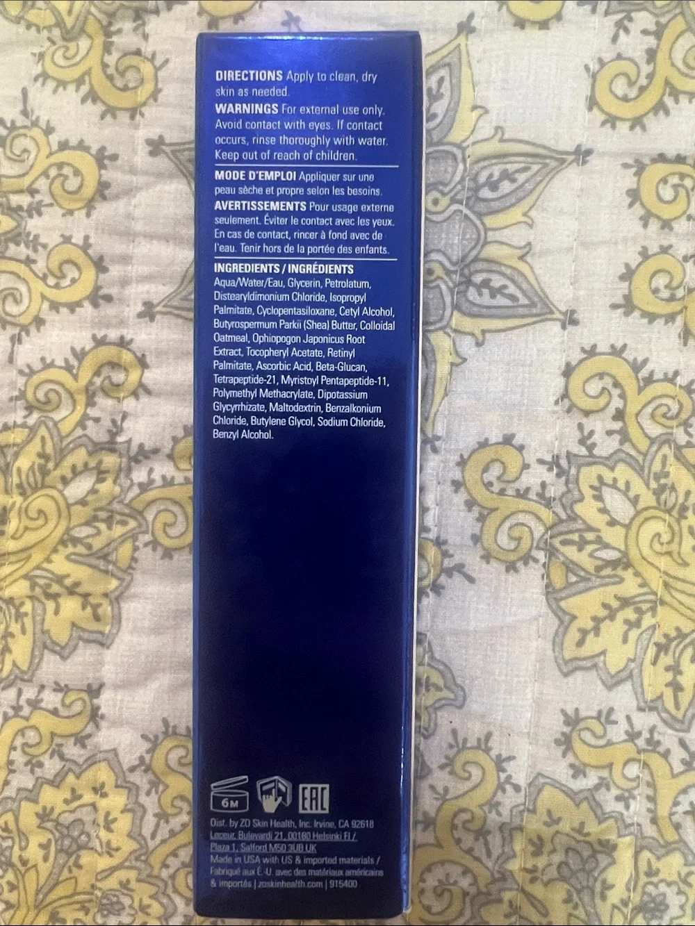 Zo Skin Health Hydrating Crème - Blue
